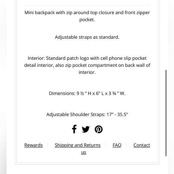 Matt & Nat Brave Mini Backpack lavender brand new - Picture 10 of 10